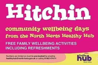 Hitchin community wellbeing days poster